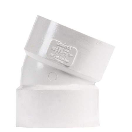 Tinkertools 3 in. Hub x 3 in. Dia. Charlotte Pipe Schedule 30 Hub PVC Elbow TI1678641